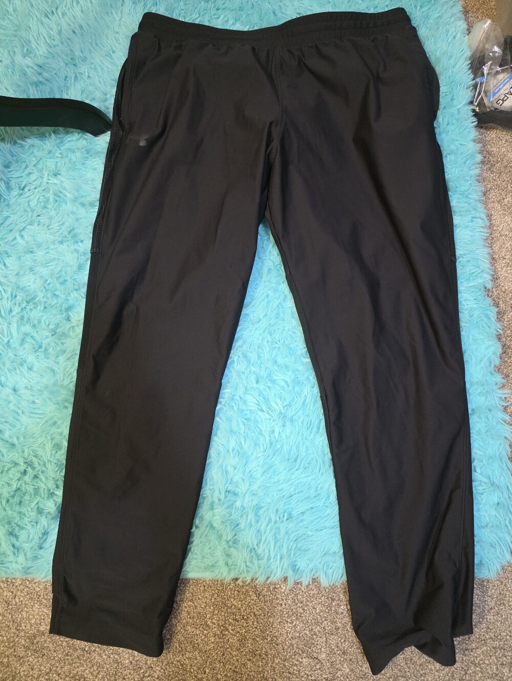 Black Athletic Track Pants Under Armour